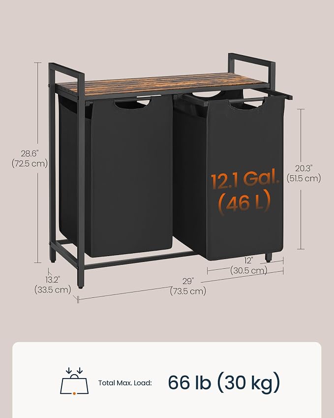 SONGMICS HOME Laundry Basket Sorter - Image 8