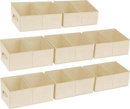 DIMJ Closet Storage Bins, 8 Pack Storage Baskets by DiMJ