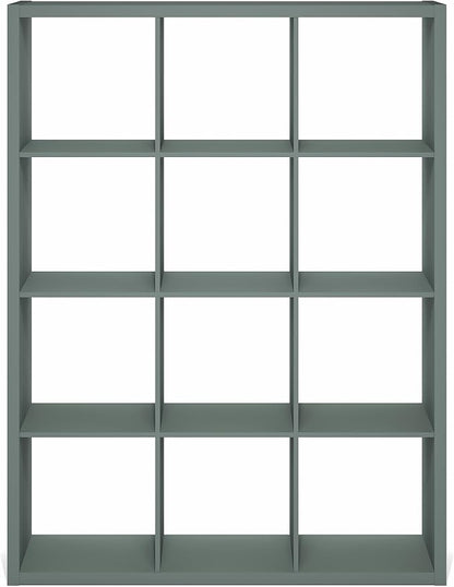 Furinno Cubicle Book Shelf, 12-Cube Bookshelf, Extra Thick Frame Reversible - Image 8