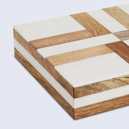 Handicrafts Home White Decorative Storage Box - Image 5