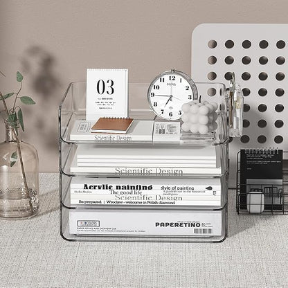 4-Tier Stackable Paper Tray Organizer - Image 2