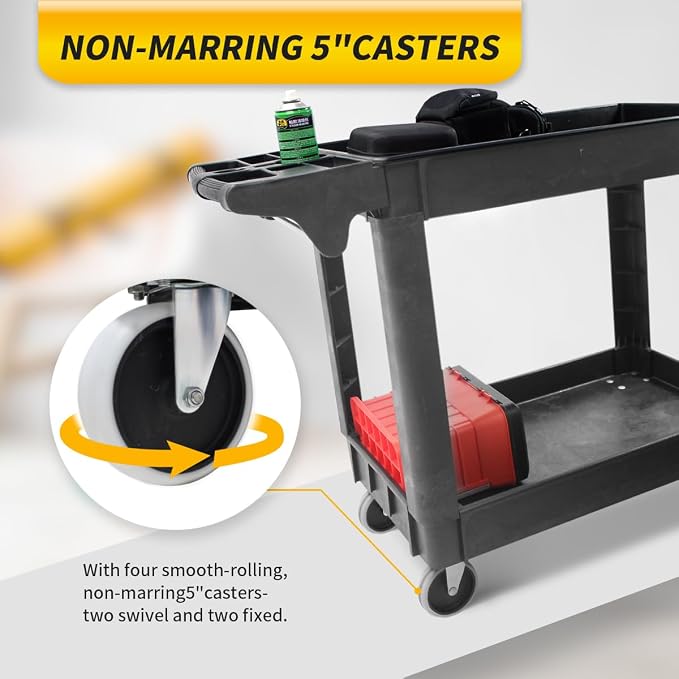 MaxWorks 50993 500-lb Utility Service PP Cart - Image 5