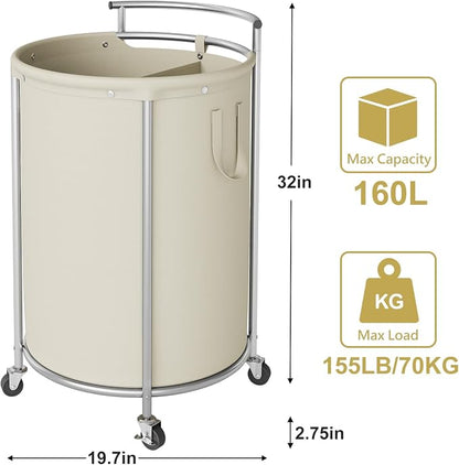 Chrislley 160L Double Laundry Hamper - Image 3