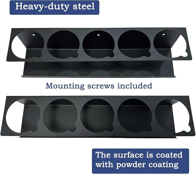Spray Can Holder Organizer Aerosol Can Rack Wall Mount Spray Paint Storage Fit - Image 3
