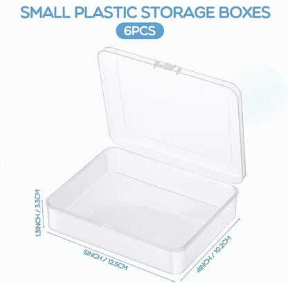Jetec 18 Pieces Mini Plastic Clear Beads Storage Containers Box - Image 2