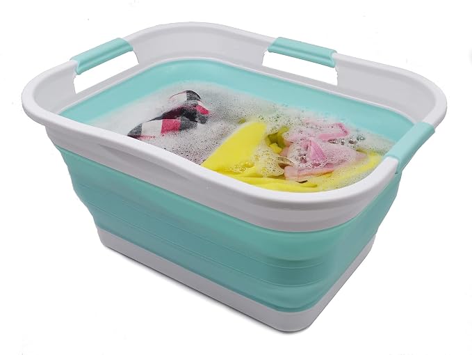 SAMMART 30L Collapsible Plastic Laundry Basket - Image 5