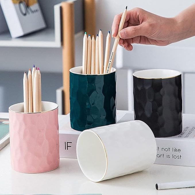 HANKOR Ceramic Pen Holder Cup Pencil Holder - Image 3
