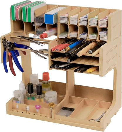 Wooden Model Kit Organizer Rack by Bucasso