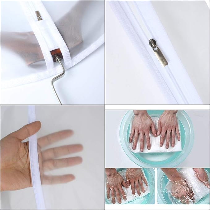 Garment Bags for Hanging Clothes 24'' x 40'' Suit Hanging Garment Bags White - Image 5