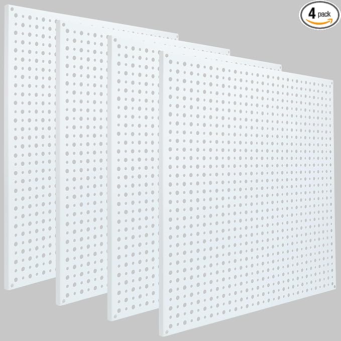 Pegboard Rack Garage Storage Steel Horizontal Peg Board Pack, Steel Pegboard by Daanxw