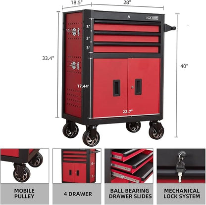 Rolling Tool Chest with Locking Wheels - Image 3