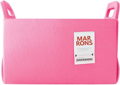 Collapsible Felt PINK Storage Bin Medium 11"x7.1"x7.1" – Foldable Basket by MARRONS