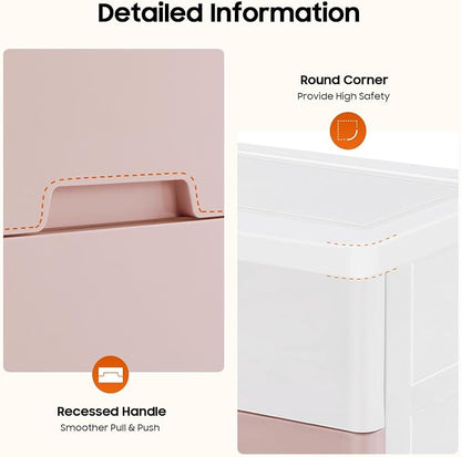 Plastic Drawers Dresser Storage Cabinet - Image 8