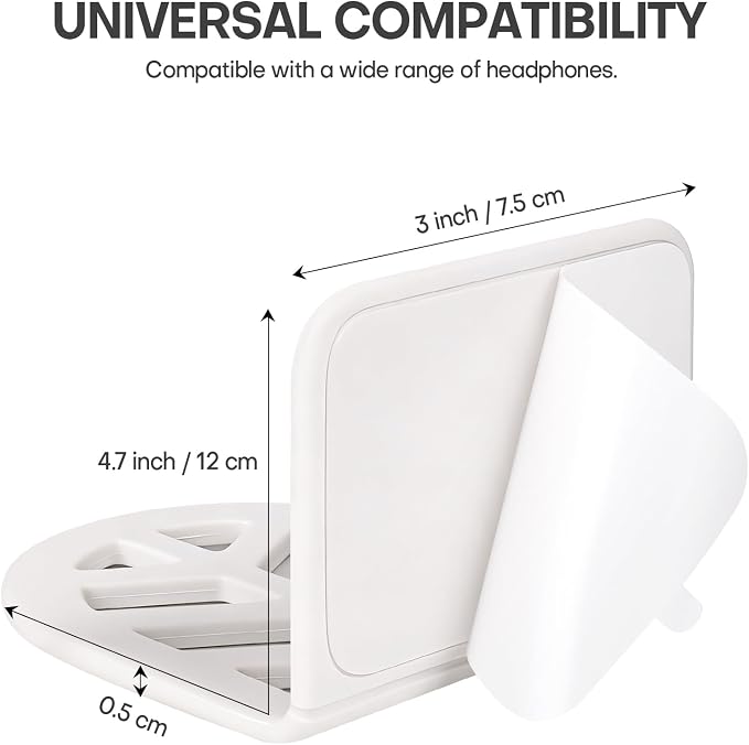 Wall Mount Headphone Stand, 2-in-1 Bendable Silicone Controller Holder - Image 3
