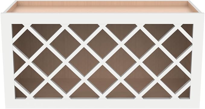 Solid Wood RTA Wine Bottle Rack Wall Cabinet - Image 4