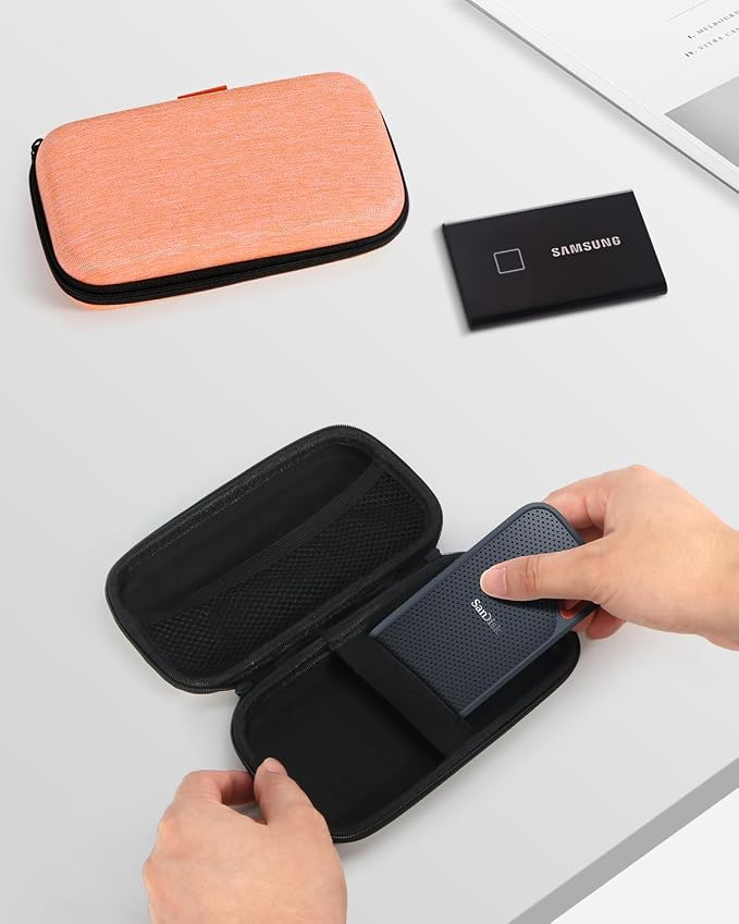 Light-Orange Small Carrying Case Universal Travel Case - Image 6