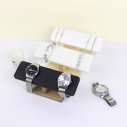 Bracelet Display Tower Jewelry Holder Organizer Rack Wooden Base Watch Display - Image 2