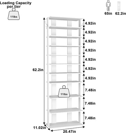 HOMEFORT 10-Tier Corner Shoe Tower - Image 3