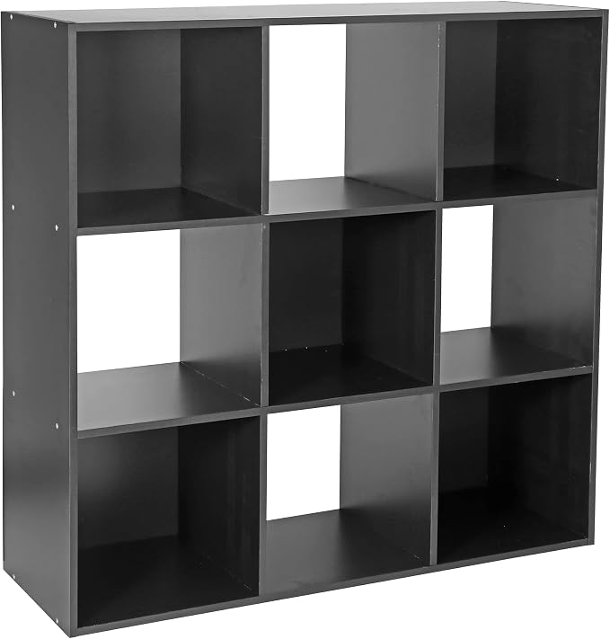 JupiterForce 9 Cube Storage Organizer Wooden Display Shelf W/ 5 Removable Back - Image 9