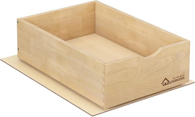 WelFurGeer Premium Birchwood Pull-Out Cabinet Drawers, Soft Close Slide-Out by WelFurGeer