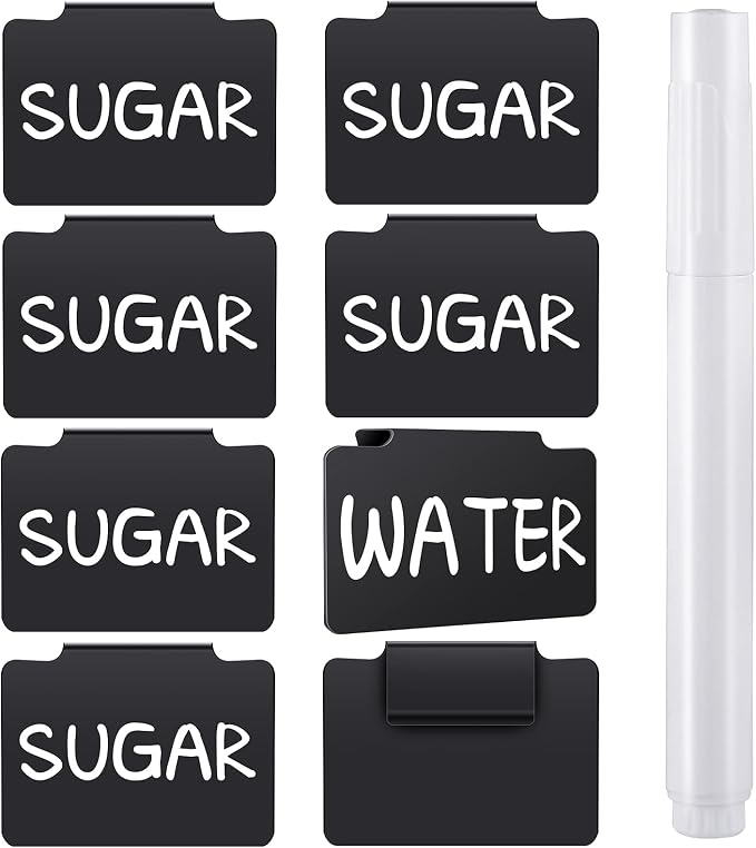 9 Pcs Plastic Basket Bin Label Clip on Removable Basket Label Clip by Outus