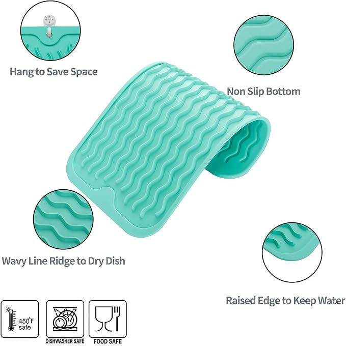 Silicone Dish Drying Mat for Multiple Usage, Easy clean, Eco-friendly, - Image 3