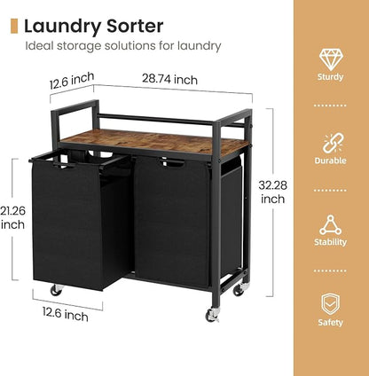 Laundry Hamper, Laundry Basket, Laundry Sorter - Image 2