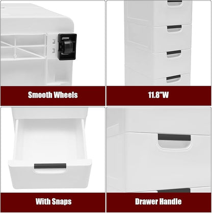 Plastic Drawers Dresser Storage Cabinet - Image 3