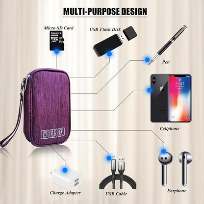 Electronic Organizer Bag Cable Organizer Travel Cord Organizer Case Pouch - Image 6