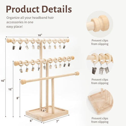 POVETIRE Headband Holder Stand Storage - Image 3