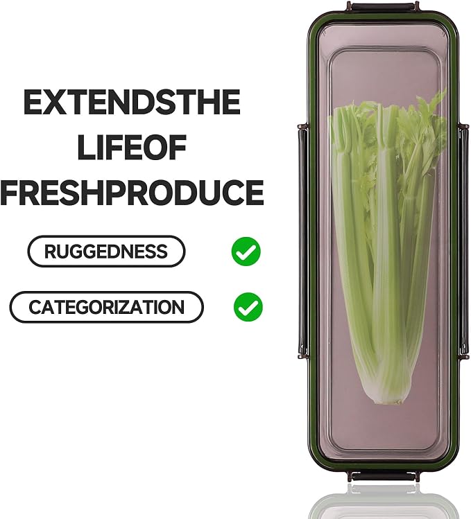 Celery Keeper for Refrigerator, Celery Storage Container - Image 2