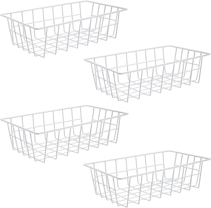 Orgneas Freezer Organizer Bins Metal Wire Storage Baskets by Orgneas
