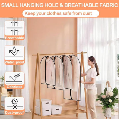 Garment Bags for Hanging Clothes Travel Clothes Storage Bags Closet Cover for - Image 6