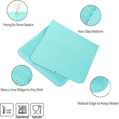 Silicone Dish Drying Mat for Multiple Usage, Easy clean, Eco-friendly, - Image 3