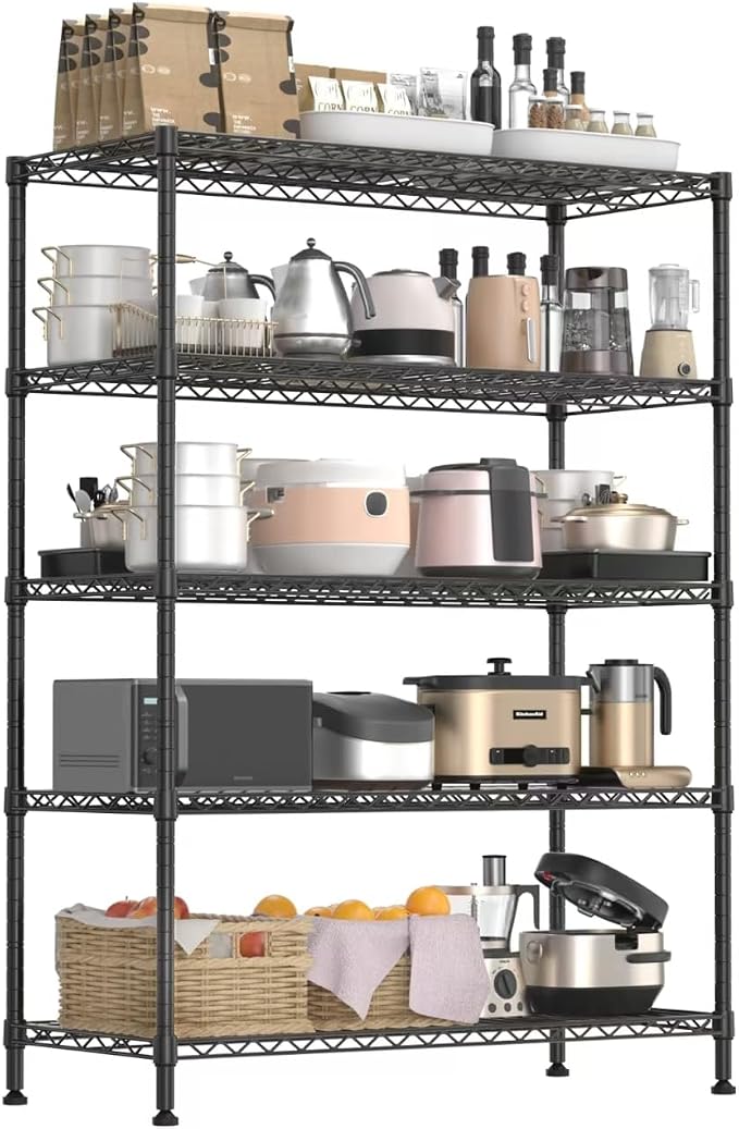Land Guard 5 Tier Black Storage Racks and Shelving - Image 6