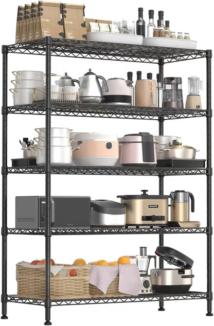 Land Guard 5 Tier Black Storage Racks and Shelving - Image 6