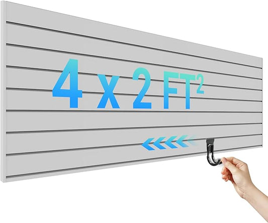 Ezlaino PVC Slat Wall Paneling 4FT x 2FT- Thickened & Durable, Waterproof by Ezlaino