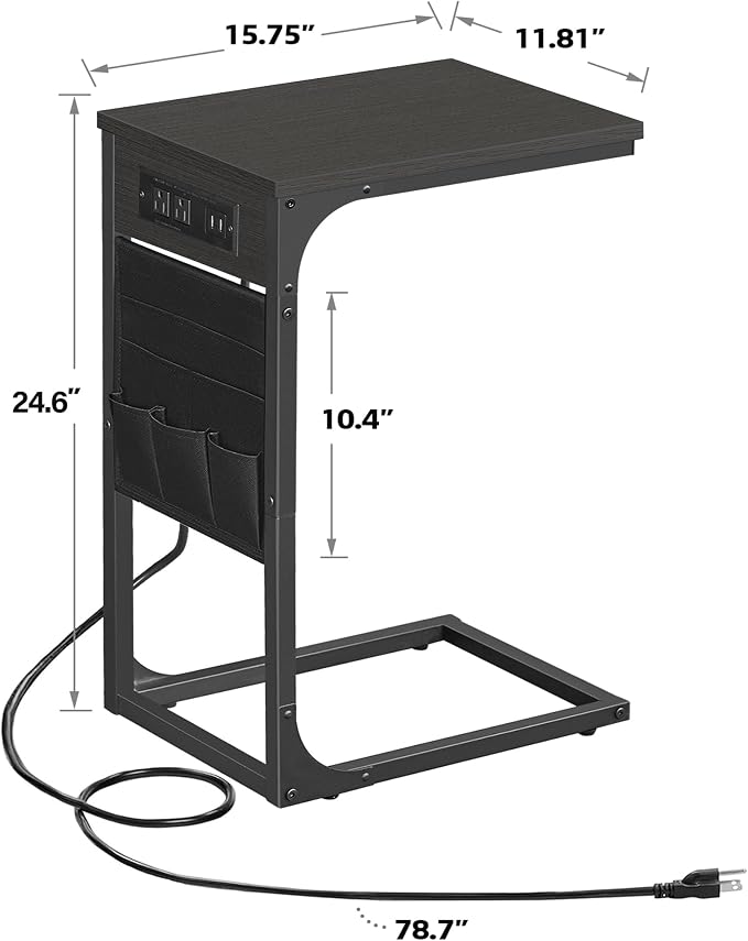 TUTOTAK C Shaped End Table - Image 3
