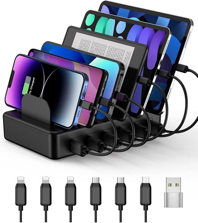 CREATIVE DESIGN 50W 6 Ports Multi Charger Station by CREATIVEDESIGN
