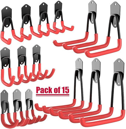 TORACK Garage Hooks Heavy Duty, 15 Pack Wall Mount Steel Utility Hooks&Hangers by TORACK