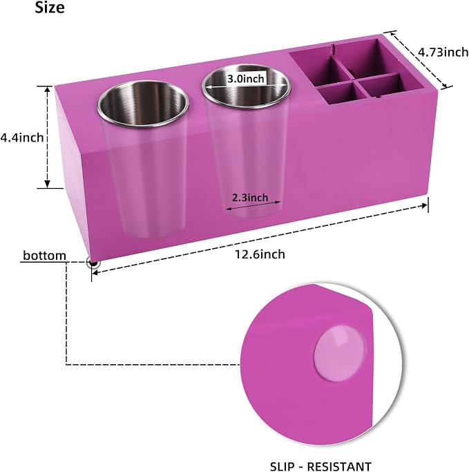 Hair Dryer Countertop Holder, Hair Tool Organizer Wall Mount, Blow Dryer Holder - Image 2