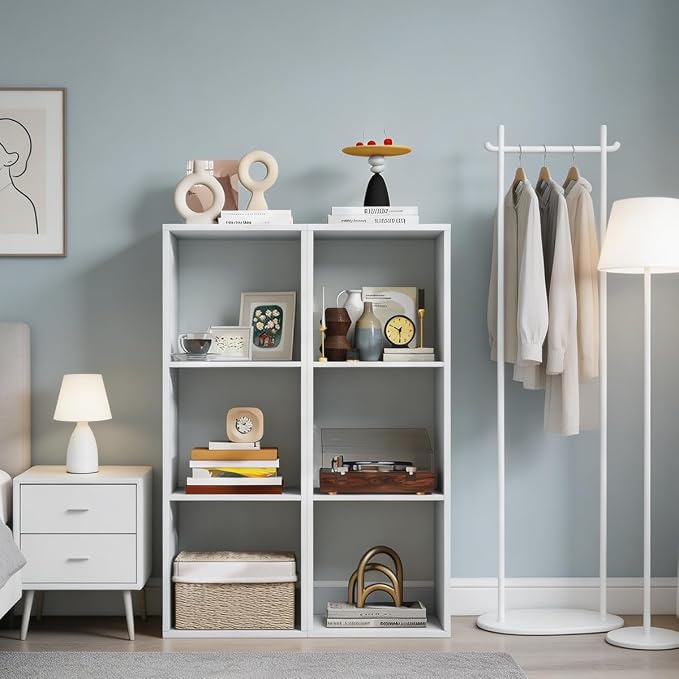 POWERSTONE 3 Cube Storage Organizer Set of 2, 3 Tier Cubby Bookshelf - Image 9