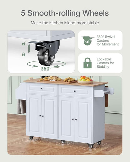 Kitchen Island on Wheels Kitchen Cart - Image 6