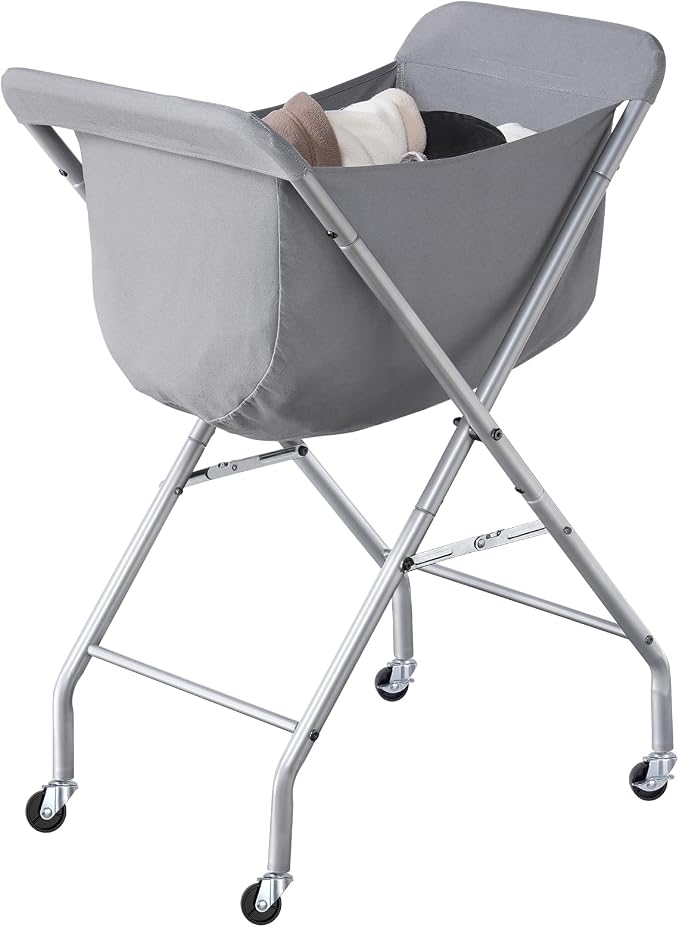 ELYKEN Laundry Basket with Wheels, Collapsible Laundry Hamper, Foldable Design by ELYKEN