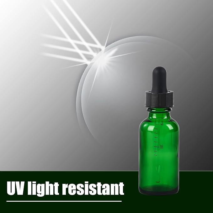 12 Pcs, 1oz Glass Dropper Bottle, Leakproof Tincture Bottles - Image 4