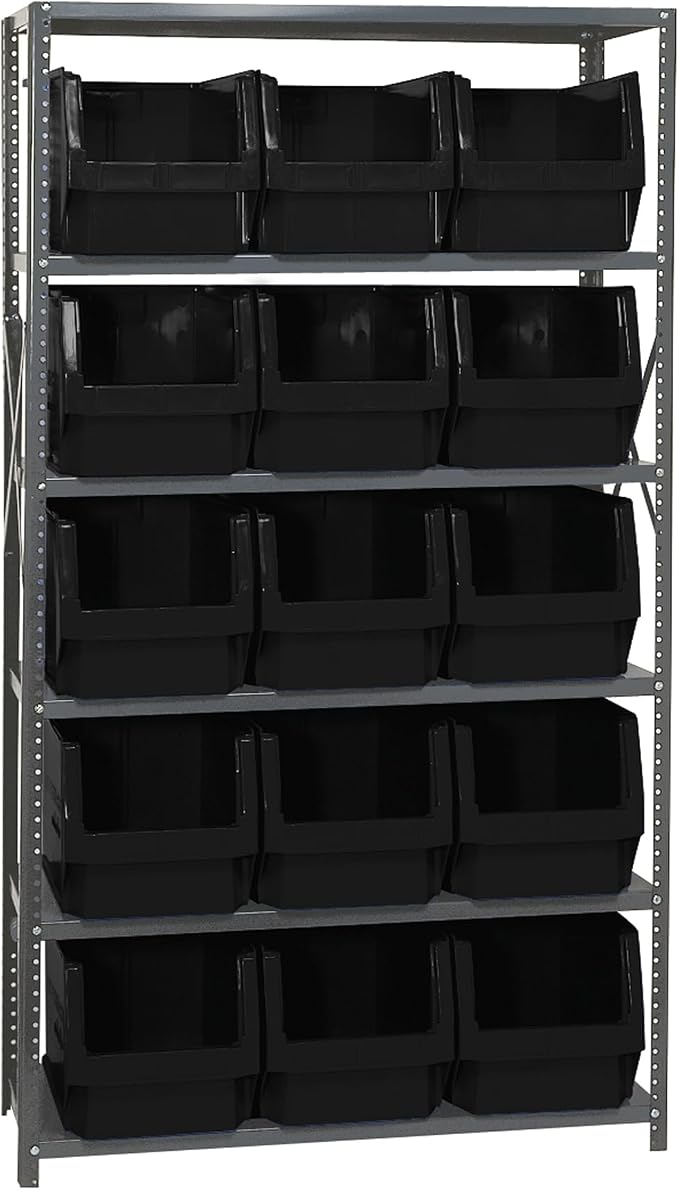 Quantum Storage Systems MSU-533BK Solid Heavy Duty 6 Shelves 15 MAGNUM Black by QuantumStorageSystems