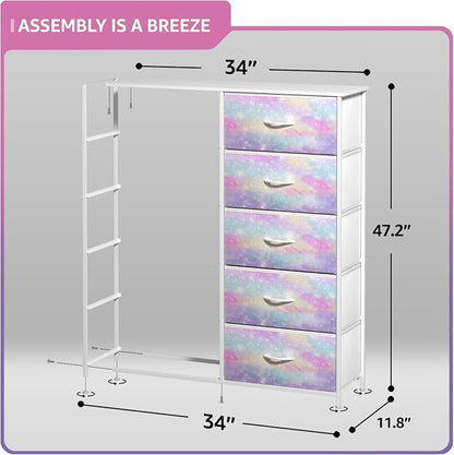 Sorbus Kids Dresser with 10 Drawers - Image 3