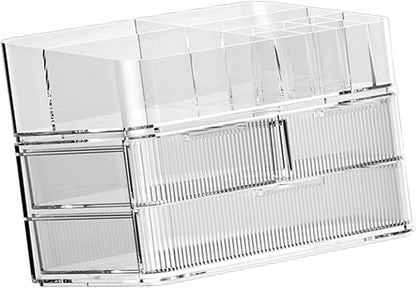 Fenteer Makeup Organizer Drawer Organizer Clear Large Capacity Cosmetic Display - Image 5
