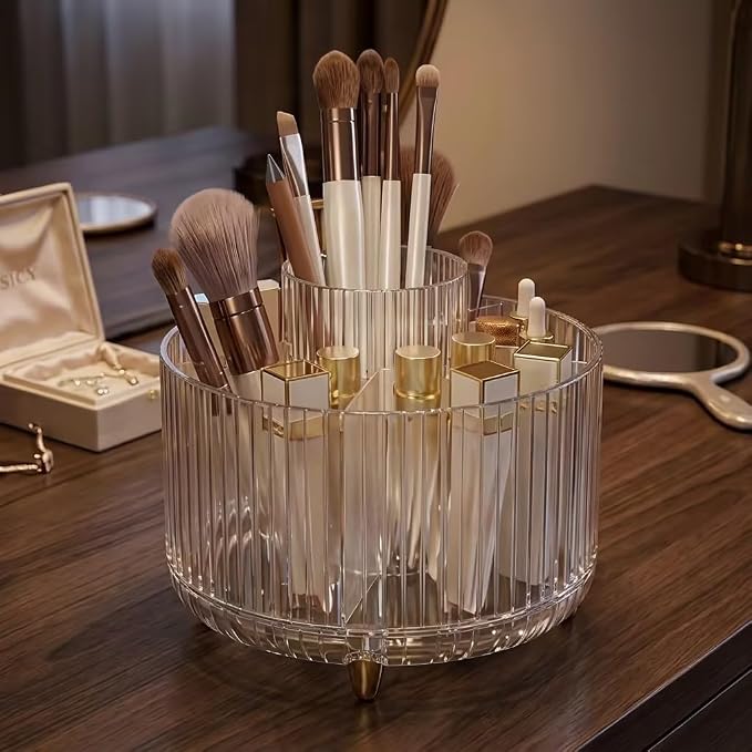 360 Degree Rotating Desktop Organizer, Makeup Brushes, Desktop Stationery - Image 7
