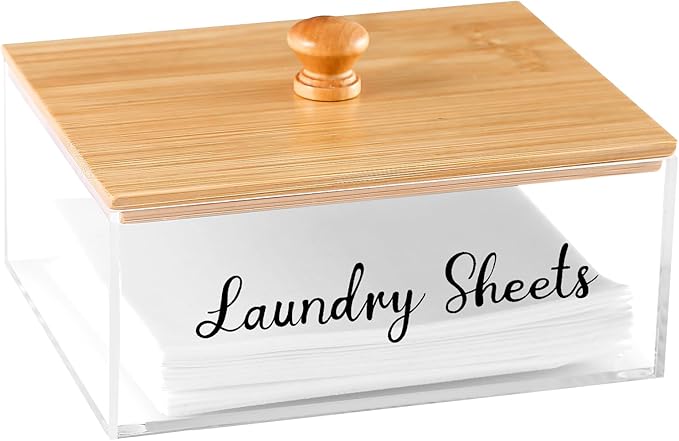 Acrylic Laundry Sheet Holder by VOTLEVT